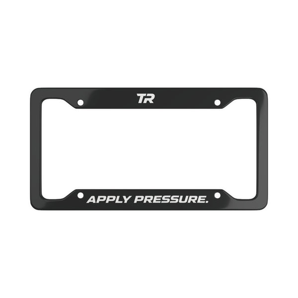 Apply Pressure License Plate Frame