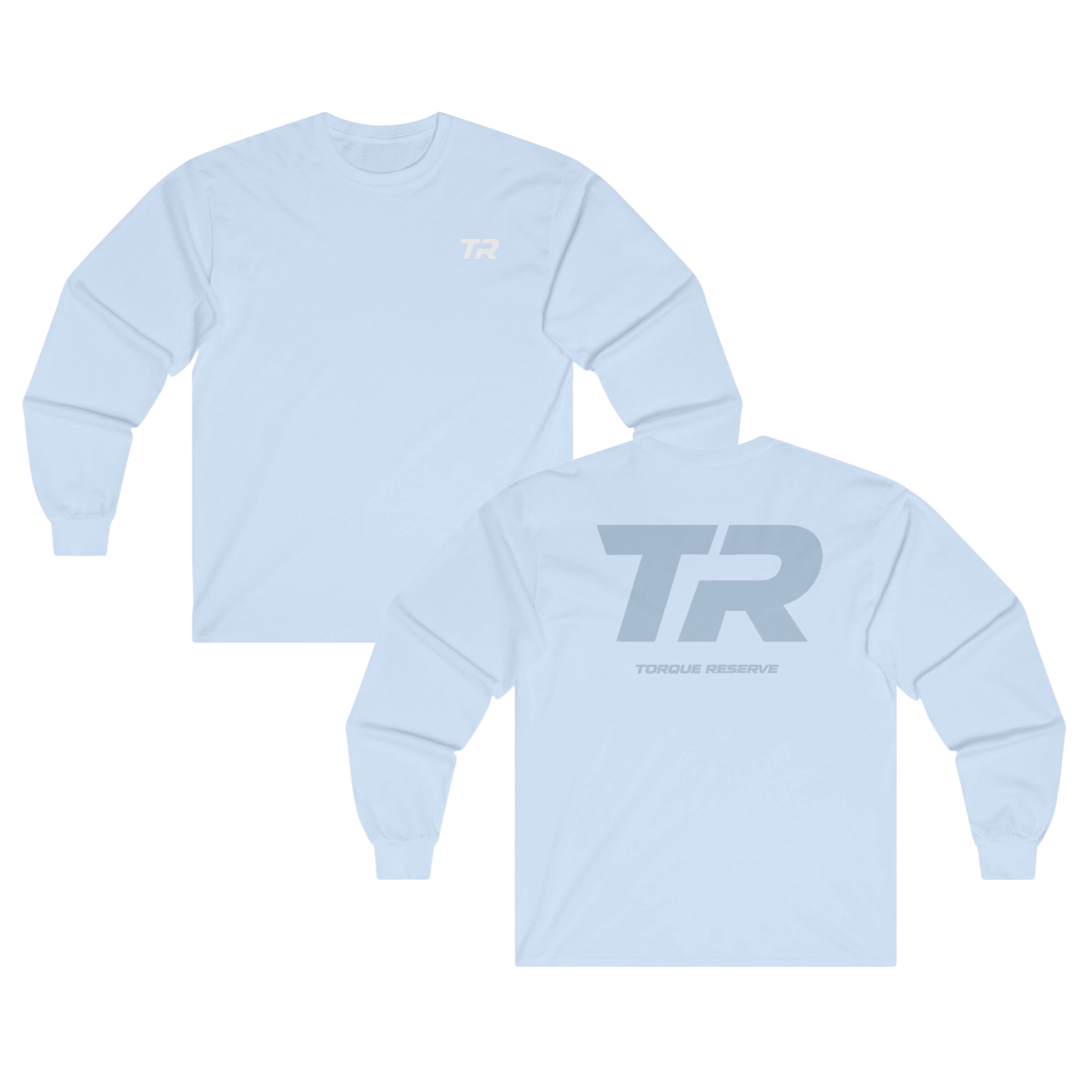 Faded Initial Long Sleeve Tee