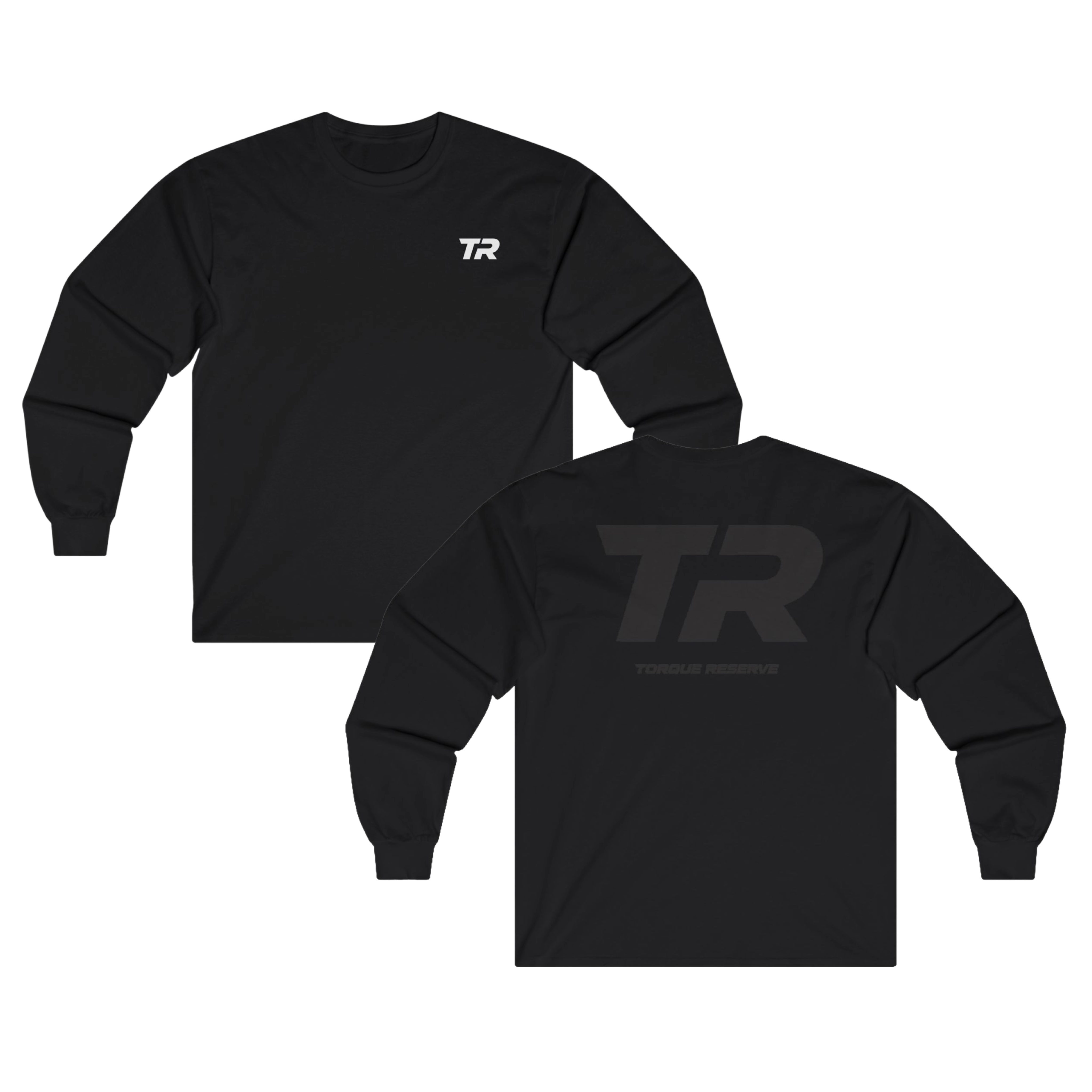 Faded Initial Long Sleeve Tee