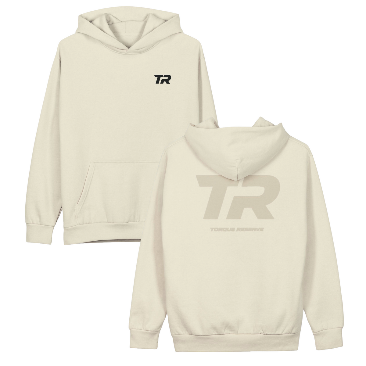 Faded Initial Oversized Hoodie