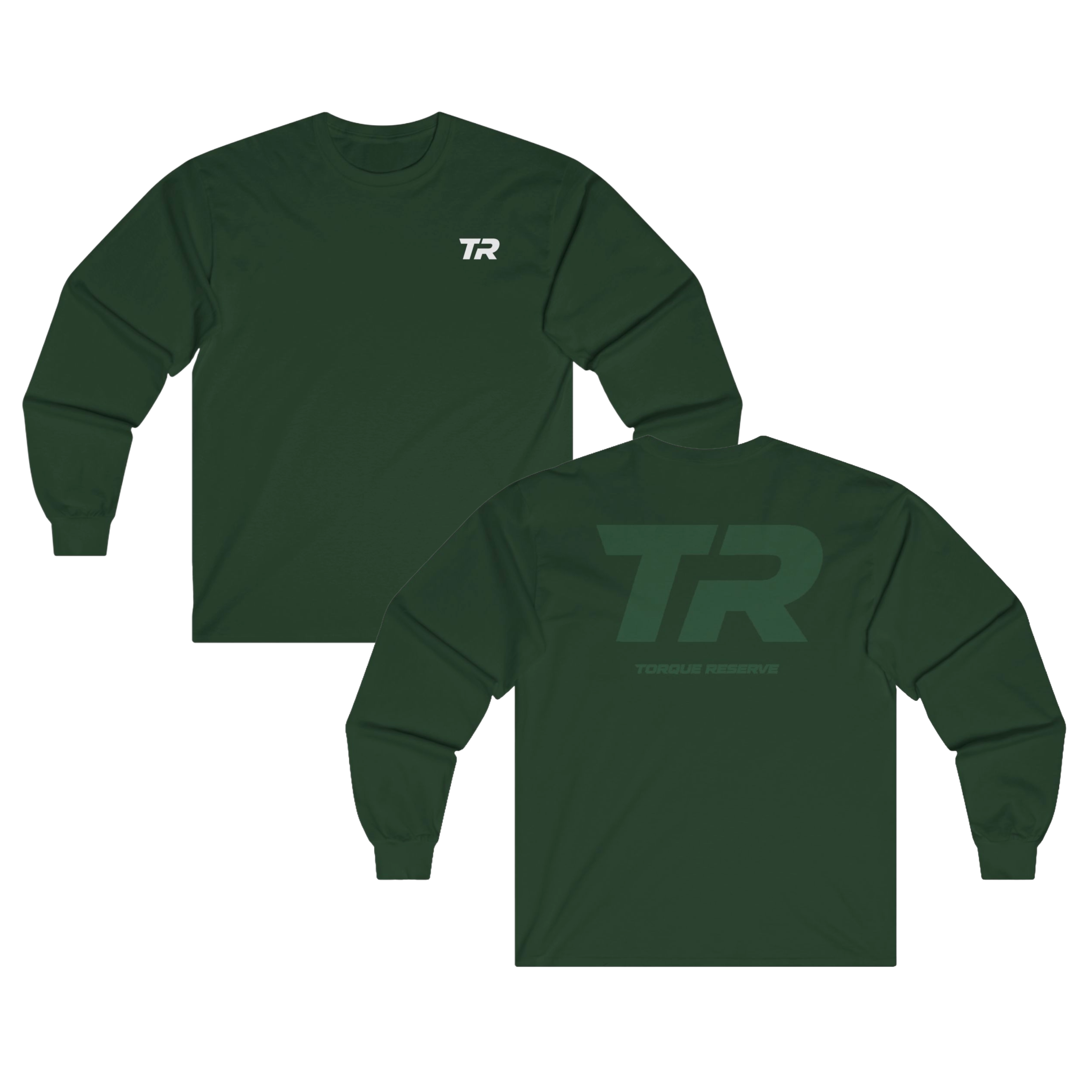Faded Initial Long Sleeve Tee
