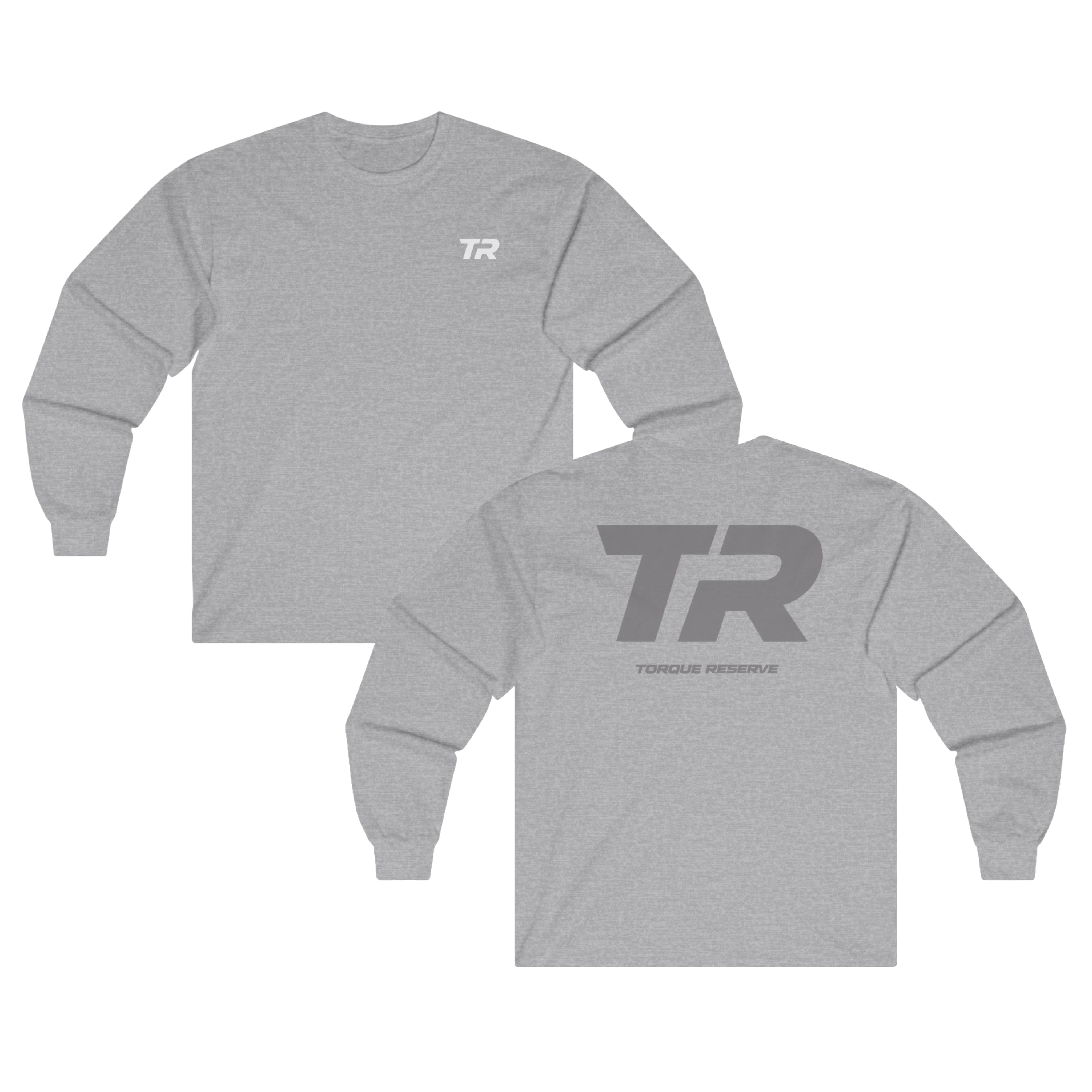 Faded Initial Long Sleeve Tee