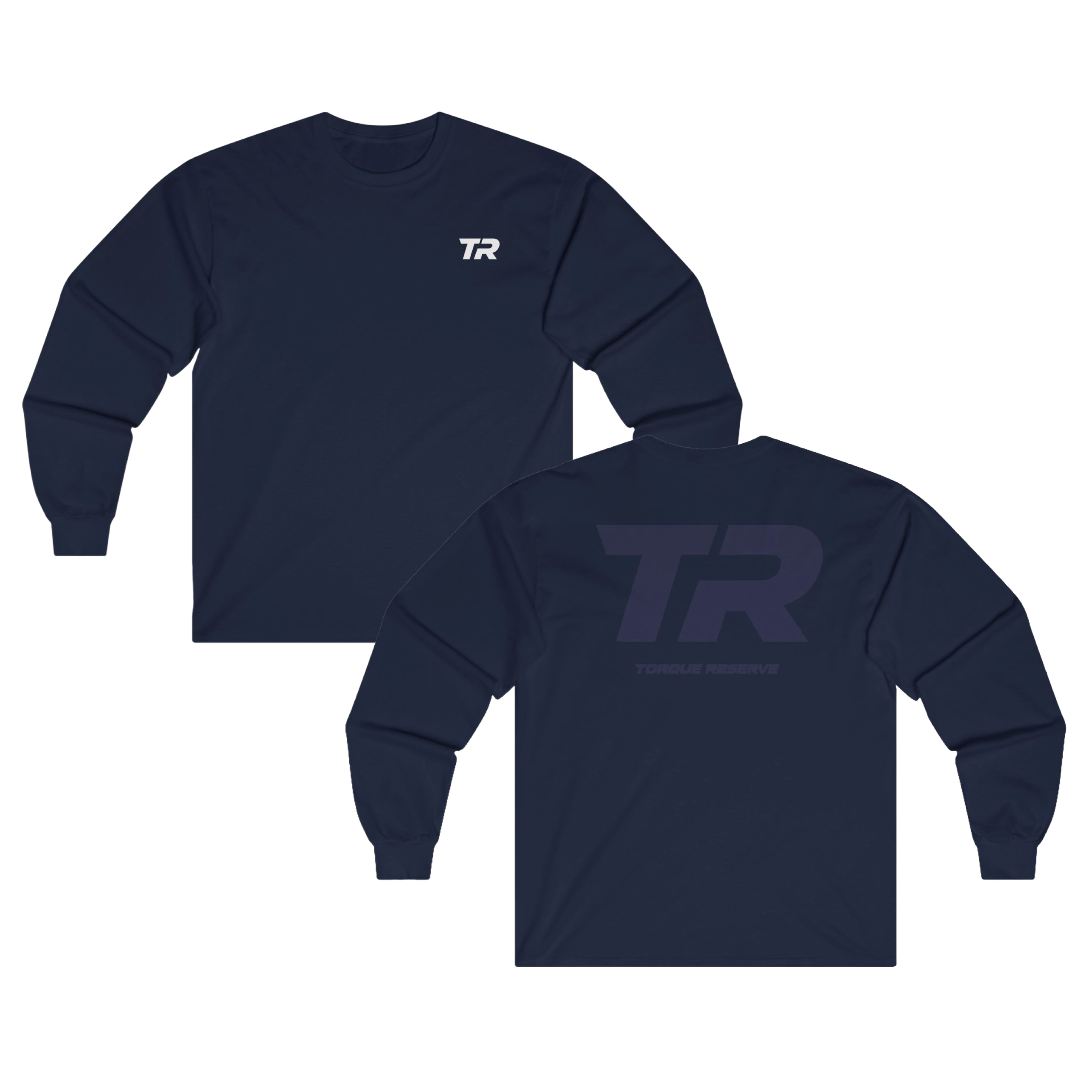 Faded Initial Long Sleeve Tee