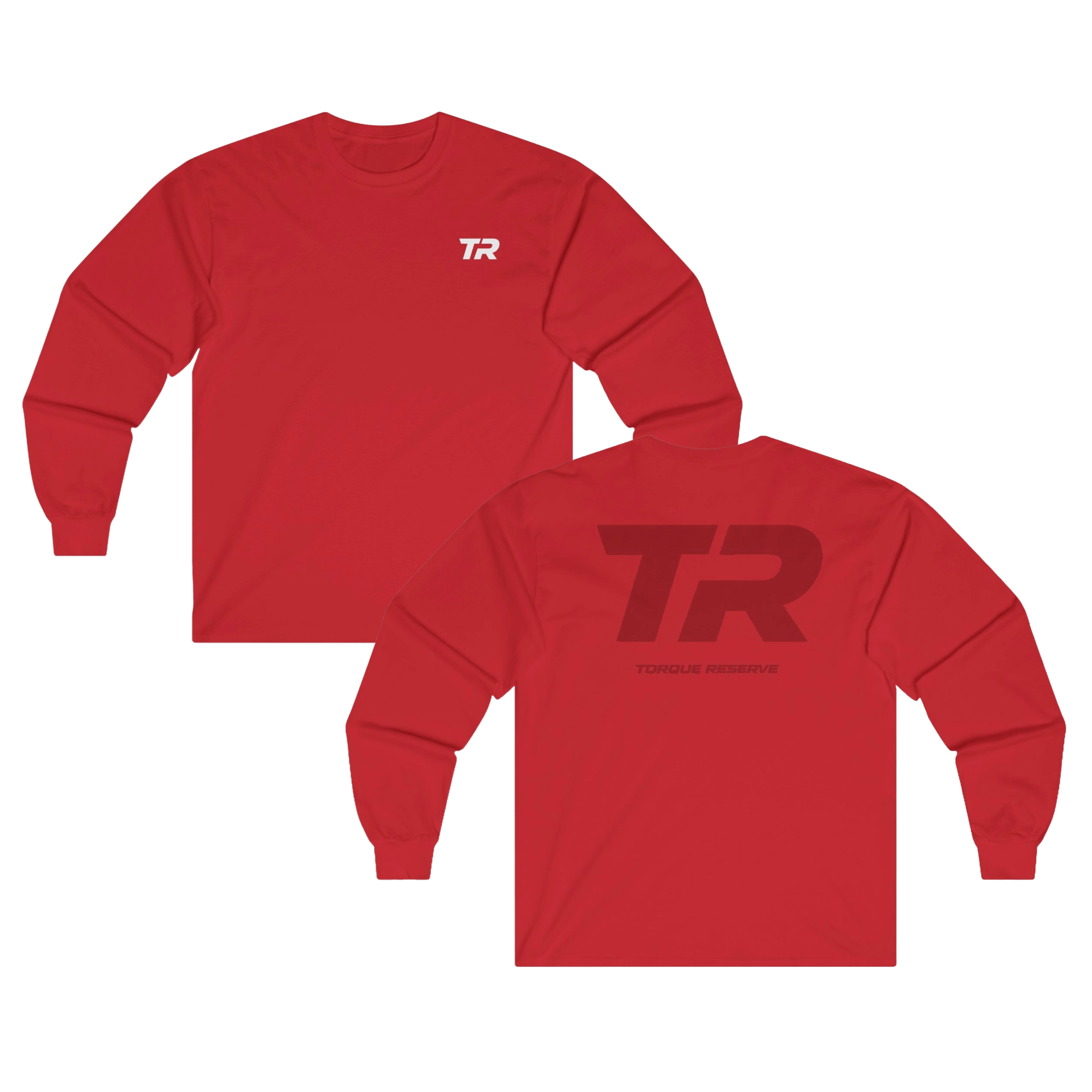 Faded Initial Long Sleeve Tee