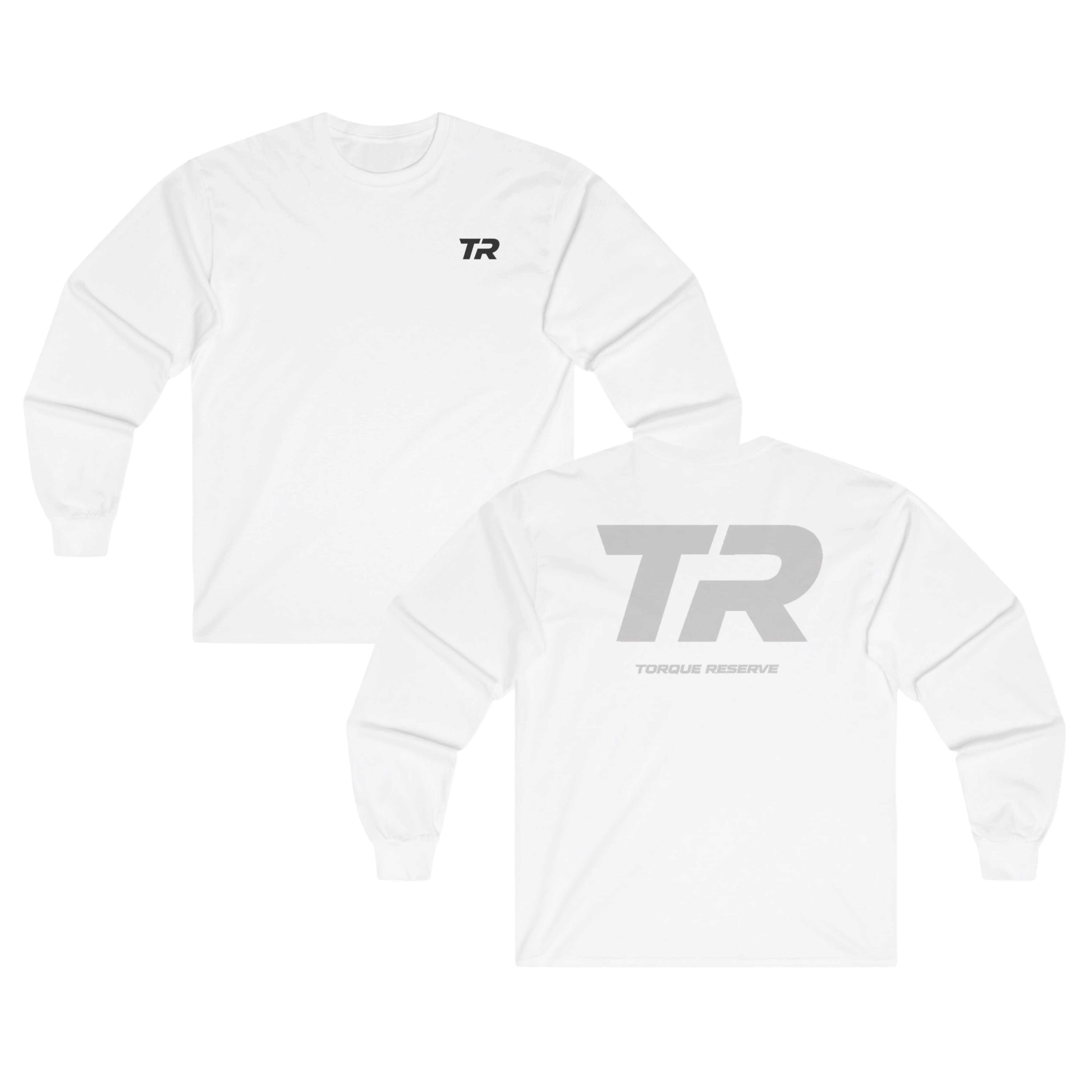 Faded Initial Long Sleeve Tee